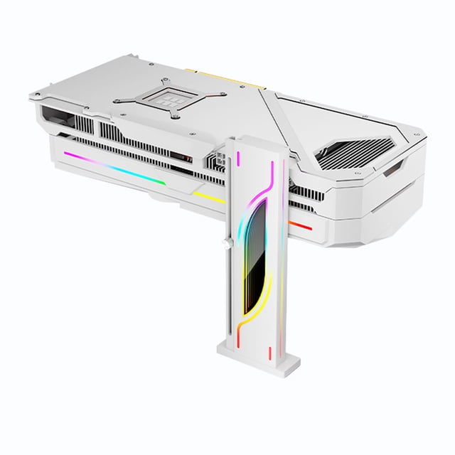 ARGB GPU Support Bracket, 3PIN 5V Height Adjustable GPU Sag Holder with Magnetic Base, Vertical Video Card GPU Bracket, Light Synchronizatio GPU Brace Support