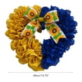 thumbnail image 2 of Bandera de Ucrania como inspiración para la decoración del porche de la casa Corona de girasoles de primavera, 2 of 8