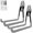 Gray, variant on Garage Storage Utility Hooks，Garage Garden Tool Organizer，Steel Wall Mount Hooks, Large Garden U Hooks （2 Pack）