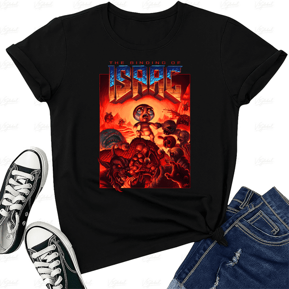 The Binding of Isaac Indie Roguelike Video Game Fan Style Unisex T-Shirt V40225, up to size 5XL