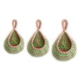 thumbnail image 1 of 3Pcs Handmade Woven Fruit Net Bird‘s Nest Stylish Fine Workmanship Long Lasting Net Bag Spacious Storage Solution Light Grey One Size, 1 of 13