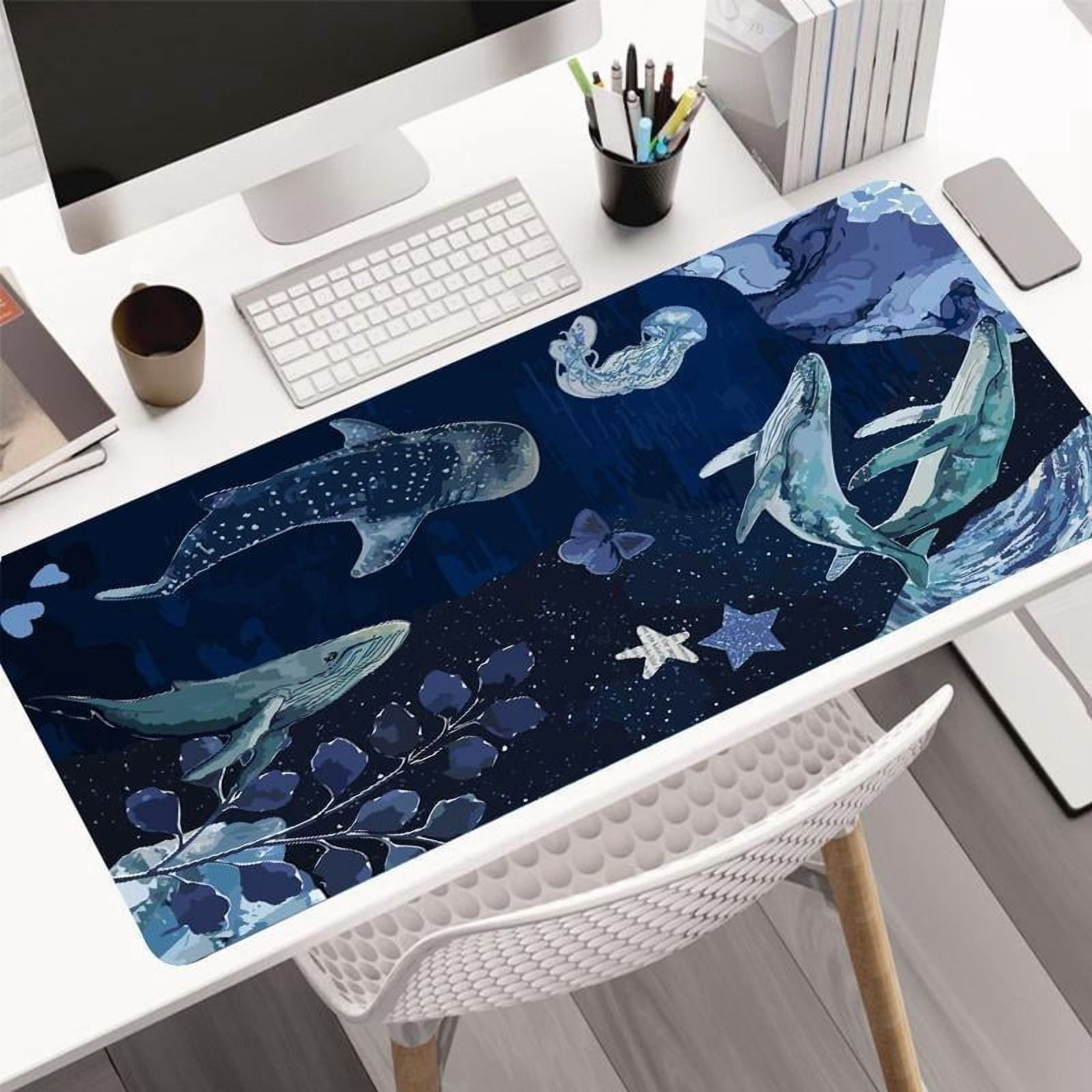 HELLOYOUNG Large Gaming Mouse Pad with Non-Slip Rubber Base & Stitched Edges Extended Desk Mat for PC Gamers, Home Office Desktop Decor, Halloween Christmas New Year Gift