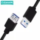 thumbnail image 3 of QGeeM Cable de extensión USB Extensor de cable USB 3.0 para PC Laptop Smart-TV PS4 Xbox SSD Cable USB Cable de extensión macho a hembra Cable de datos USB a USB Cable de extensión USB USB 3.0 2.0 Cabl, 3 of 5