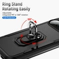 thumbnail image 2 of for Google Pixel 10 /10 Pro Case, Slim Fit Military Grade Shockproof Case with 360 Rotating Ring Holder Kickstand Support Car Mount Magnetic Rugged PC Protective Phone Case,Black, 2 of 8