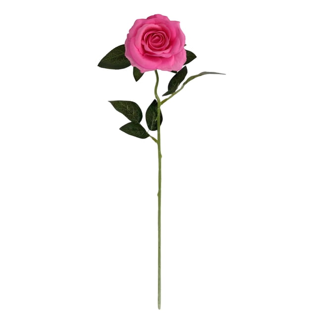 Chenmei Essentiels Tendance pour la Maison : Fleurs Artificielles Roses Réalistes Longues Roses Rouges Bouquet pour Centre de Table de Mariage Décoration de la Maison et Saint-Valentin
