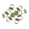 thumbnail image 1 of 10pcs Anillos Bisel Almohadillas de Flores 25 Mm Resultados de La Joyería, 1 of 8