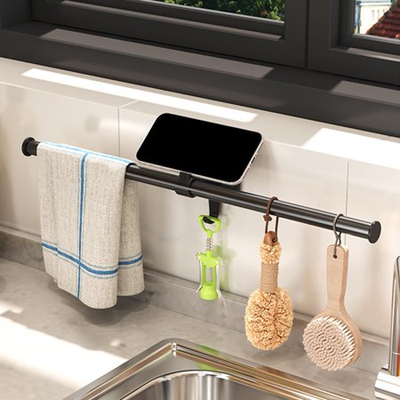 

MEIDELI Kitchen Storage Rack Storage Adjustable Length Sturdy Easy Installation Storage Organizer