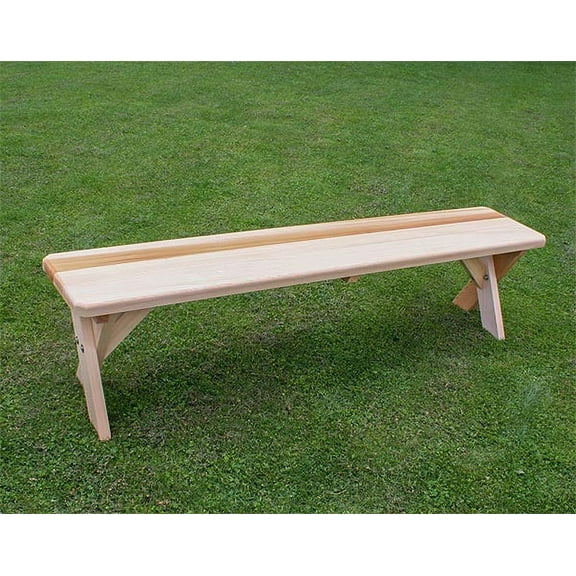 5' Red Cedar Cross Legged Bench