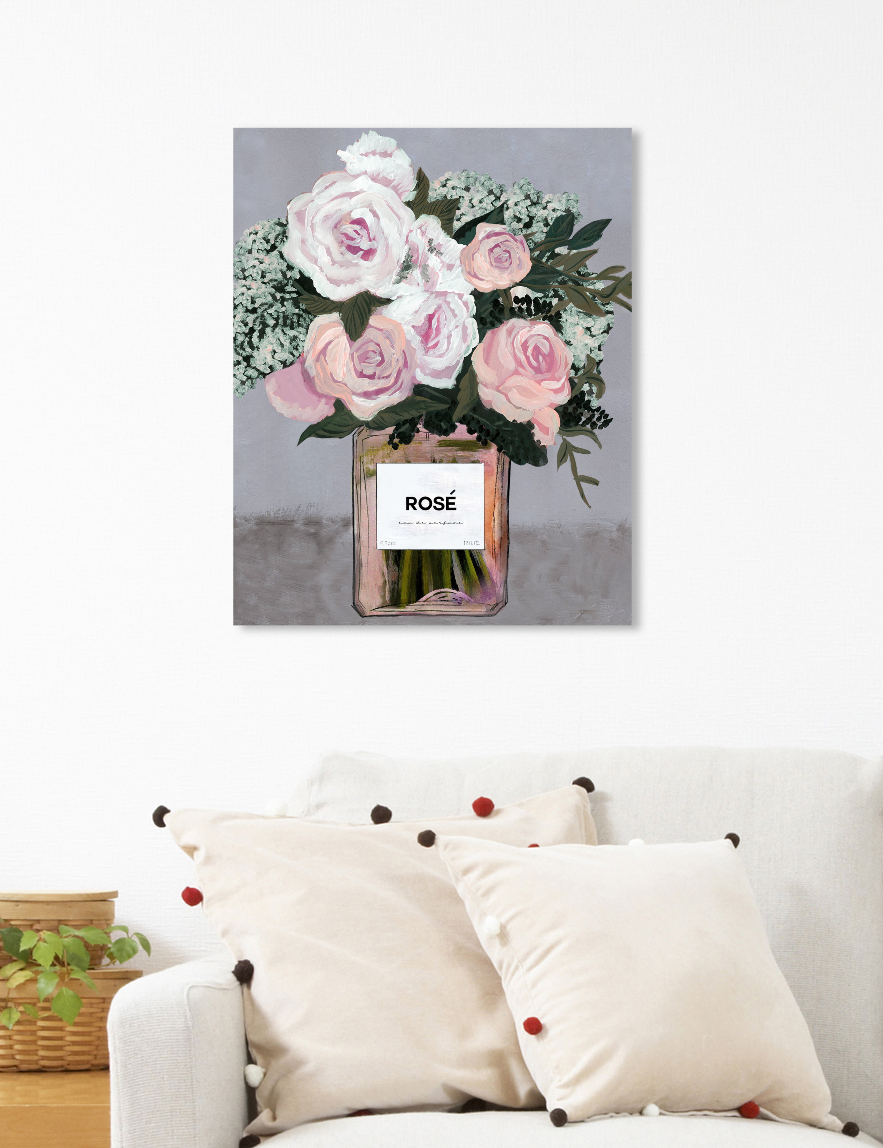 Oliver Gal 'Rose Flowers' Floral and Botanical Wall Art Print on