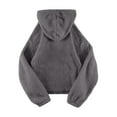 thumbnail image 5 of Atogsazn Fuzzy Hoodies for Women Fleece Long Sleeve Pullover Sweatshirt Winter Warm Sherpa Tops Hooodie Clothing Gray XL Fashion, 5 of 5