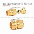 thumbnail image 3 of Us 3/4" Garden Hose Quick Connect Water Hose Fit Brass Female Male Connector Lot, 3 of 6