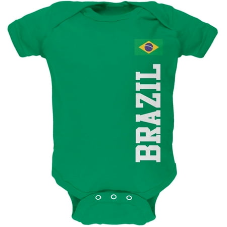 World Cup Brazil Green Baby One Piece