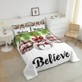 thumbnail image 4 of Xmas Bedding Set,Cartoon Snowman Comforter Sets Full Size,Christmas Gift Down Comforter,Rustic Christmas Tree Bed Set, 4 of 7
