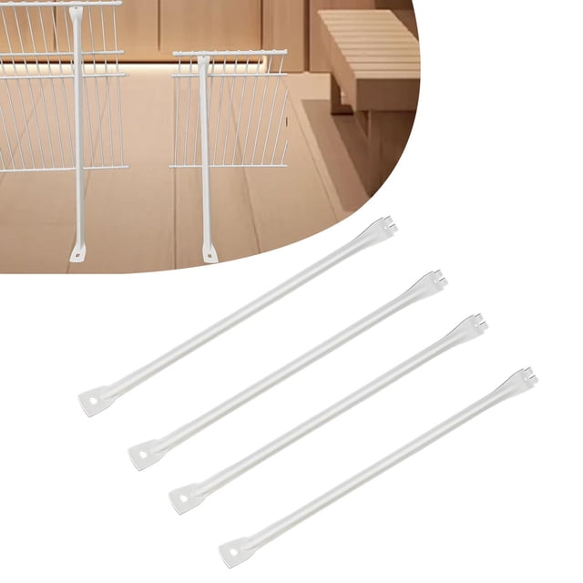 Hardware de estante de alambre de 4 piezas Hardware de servicio pesado Servido resistente accesorios resistentes a la resistencia para proporcionar 49 x 29 cm