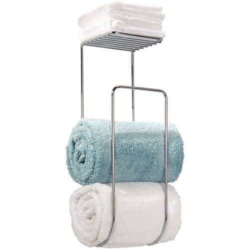 InterDesign Classico Wall Mount Towel Holder, Chrome