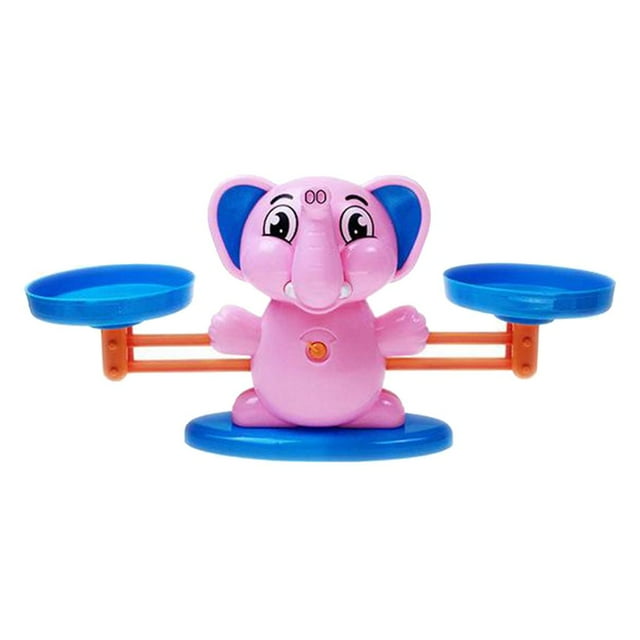 MERIGLARE Balance Scale Toy Preschool Toy Balance Game Math Activity Kindergarten Toy Pink