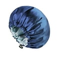 thumbnail image 3 of Xihbxyly Gorro de Seda Reversible, Lujosa Protección Capilar de Doble Capa, Ajuste Ajustable para Todos Los Tamaños de Cabeza, Reduce El Frizz y La Rotura, Desmaquilla Durante La Noche, Uso Doméstico, 3 of 7