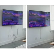 Sleek Socket Outlet Concealer for TV Surge Protector 4-ft Extension Cord with Multiple Outlets