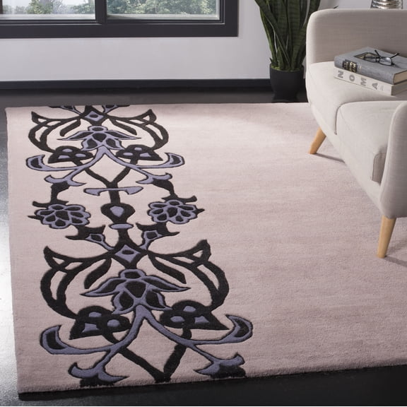 Safavieh Soho Deemer Floral Area Rug, Beige/Purple, 6' x 6' Square