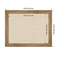 thumbnail image 5 of Kate and Laurel Framed Fabric Pinboard 28 x 22, Neutral Weave Printed Linen Rustic Farmhouse Bulletin Board for Use as a Vision Board or Wall Organization, Owl Brown Narrow Frame, 5 of 8