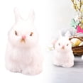 thumbnail image 2 of SSNTSY 3" x 4" Mini Bunny Plush Cute Plush Rabbit Lifelike Bunny Stuffed Doll Simulation Easter Bunny Toy for Home Bedroom Office Decor, 2 of 8