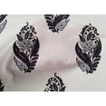 thumbnail image 4 of oneOone Organic Cotton Poplin Twill Fabric Leaves & Floral Block Print Sewing Fabric BTY 42 Inch Wide, 4 of 4