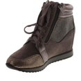 thumbnail image 4 of Forever Link Espadrilles Compensées Mode Shea-42 pour Femmes, Gris, 9, 4 of 4