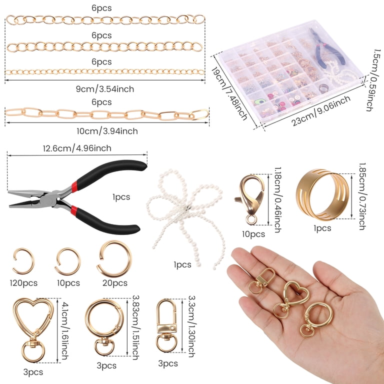 Lip Gloss Keychain Making Kit with Charms, 314Pcs Bag Charm Kit