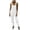 White, variant on Women's Fleece Warm Overalls Winter Loose Casual Jumpsuits with Pockets