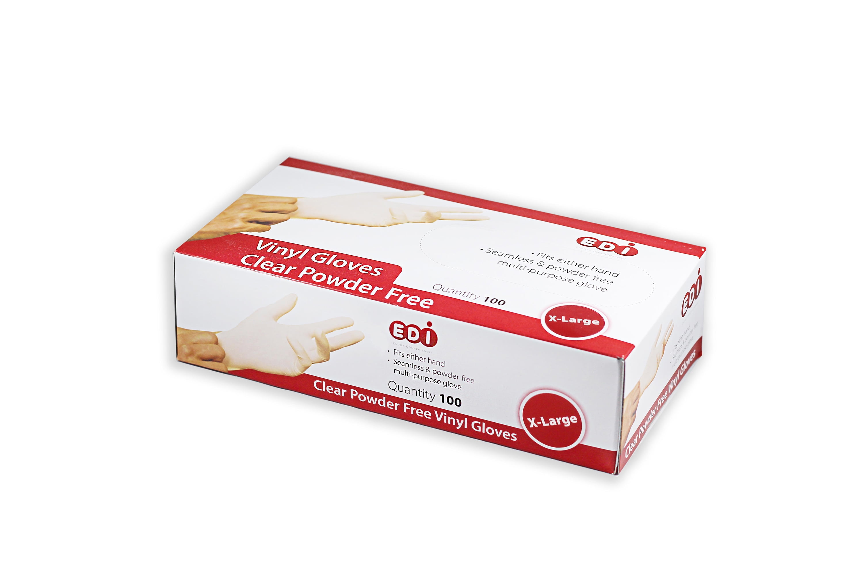 EDI 100 Clear Powder Free Vinyl Disposable Food service Industrial
