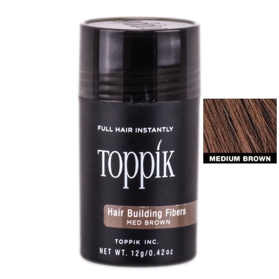 Gray (12 grams / 0.42 ounces) , Toppik Hair Building Fibers , Hair Scalp  Head - Pack of 1 w/ SLEEKSHOP Teasing Comb" - Walmart.com