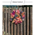 thumbnail image 6 of PLPPYFS 4th of July Patriotic Wreath - Red White & Blue American Flag Decor, Independence Day Farmhouse Wreath with Burlap Bow, Memorial Day & Summer Holiday Front Door Garland, 6 of 9