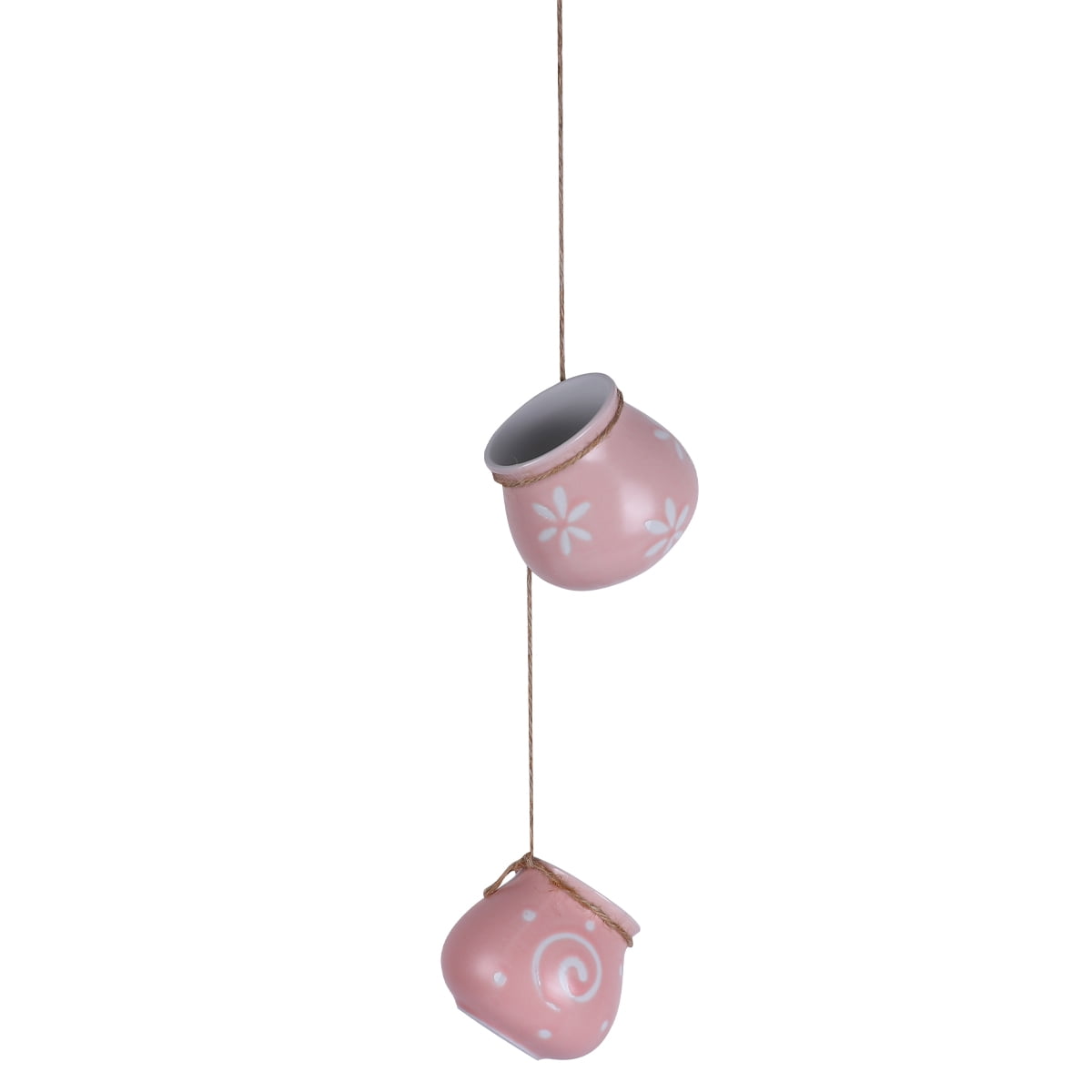 SHOWERORO Small Pots for Succulents Ceramic Hanging 4Pcs 2.76x2.76x2.56 Inch