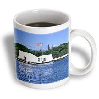 3dRose WWII Arizona Memorial, Pearl Harbor, Hawaii, - US12 DPB0116 - Douglas Peebles, Ceramic Mug, 15-ounce