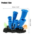 thumbnail image 2 of Unique Bargains Aquarium Simulation Horn Coral Silicone Fluorescent Coral Glow Ornaments Fish Tank Landscape Decor Blue, 2 of 7