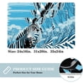thumbnail image 2 of Zebra Polyester Non-Slip Office Chair Mat Bath Rugs Floor Rugs Machine Washable, 2 of 6