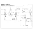 thumbnail image 3 of Kingston Brass KB8952DKL Robinet de Lavabo Kaiser Mini-Large, Laiton Poli, 3 of 3