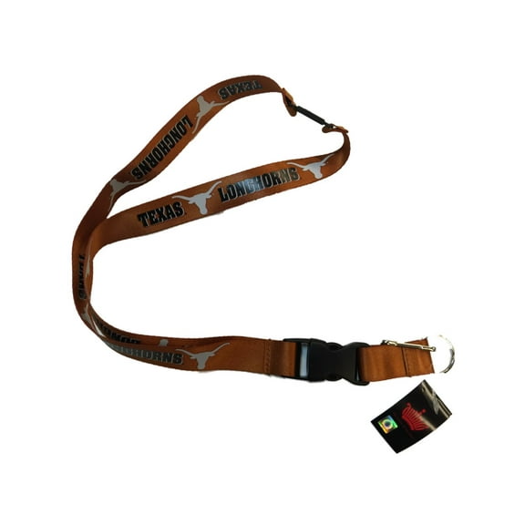 Texas Longhorns Aminco Orange Durable Breakaway Buckle Lanyard