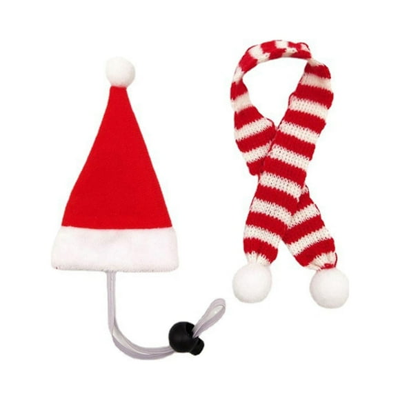 Christmas Pet Chicken Hat Small Pet Christmas Hat With Scarf Super Cute Birds Christmas Hat With