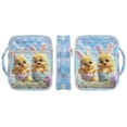 thumbnail image 3 of Xixirimido Quilted Bible Cover Bible Case for Women, Cute Chickens Bunny Ears Print Large Bible Carrying Case with Handle, Bible Study Supplies & Christian Gift for Men, Easter Egg Floral, 3 of 7