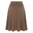 thumbnail image 2 of Women's Tennis Skirts Summer Elegant A Line Skirt For All Occasions Modern Fit Comfortable Casual Party Wear Brown 3XL, 2 of 4