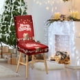 thumbnail image 5 of Christmas Chair Covers, Dining Chair Covers, Stretch High Back Chair Covers for Christmas Decor, Multicolor Polyester Full Cover Chair Slipcovers, 5 of 6