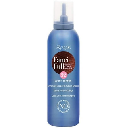 Roux Fanci-Full Color Styling Mousse, 32 Lucky Copper, 6 oz