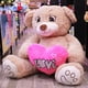 thumbnail image 3 of Peluches Oso Rechoncho Beige PELUCHERIA con corazon Rosa, 3 of 5