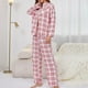thumbnail image 5 of Gibobby Pijama estampada para mujer Conjunto de pijama de mujer Conjunto de pijama de talla grande para niñas Pijamas de moda para el(Rojo,CH), 5 of 5