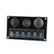 thumbnail image 4 of Blue Panel de enchufe de cargador de encendido/apagado de 6 posiciones, interruptor de toma de corriente USB para camiones y barcos, 4 of 5