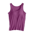 thumbnail image 5 of Tank Tops for Women Tank Tops with In Bra Summer Basic Padded Yoga Shirt Shelf Bras Workout Camisole Casual Undershirt, 5 of 6