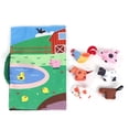thumbnail image 1 of Libro de tela para bebé, decoración de muñecos de animales, estera educativa para desarrollo cognitivo temprano infantil, 1 of 9