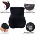 thumbnail image 3 of POP CLOSETS Women's High Waisted Seamless Body Shaper Briefs Tummy Control Underwear Slimming Shapewear Panties, 3 of 7