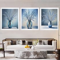 Canvas Wall Art Print – Home Decor Painting – Willows in Ice 20x24 (3-Pack)